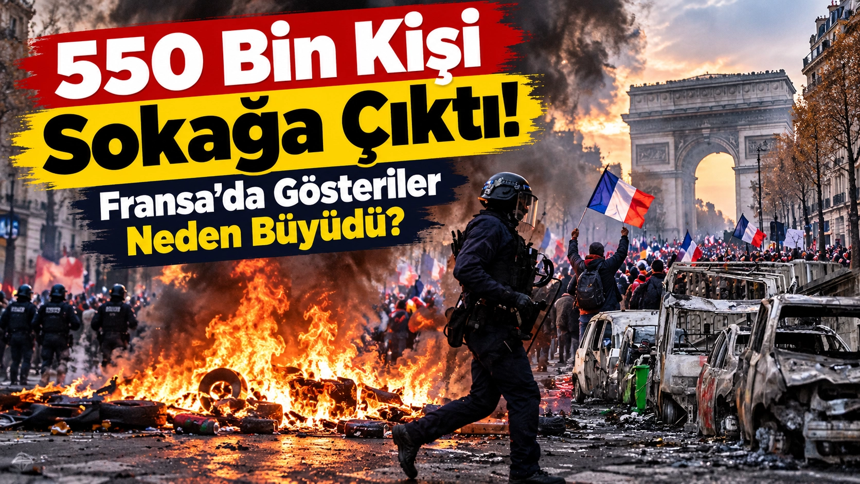 Hayat Pahalılığı Tepkisi Sokaklara Taştı! Fransa&rsquo;da Gergin Gece