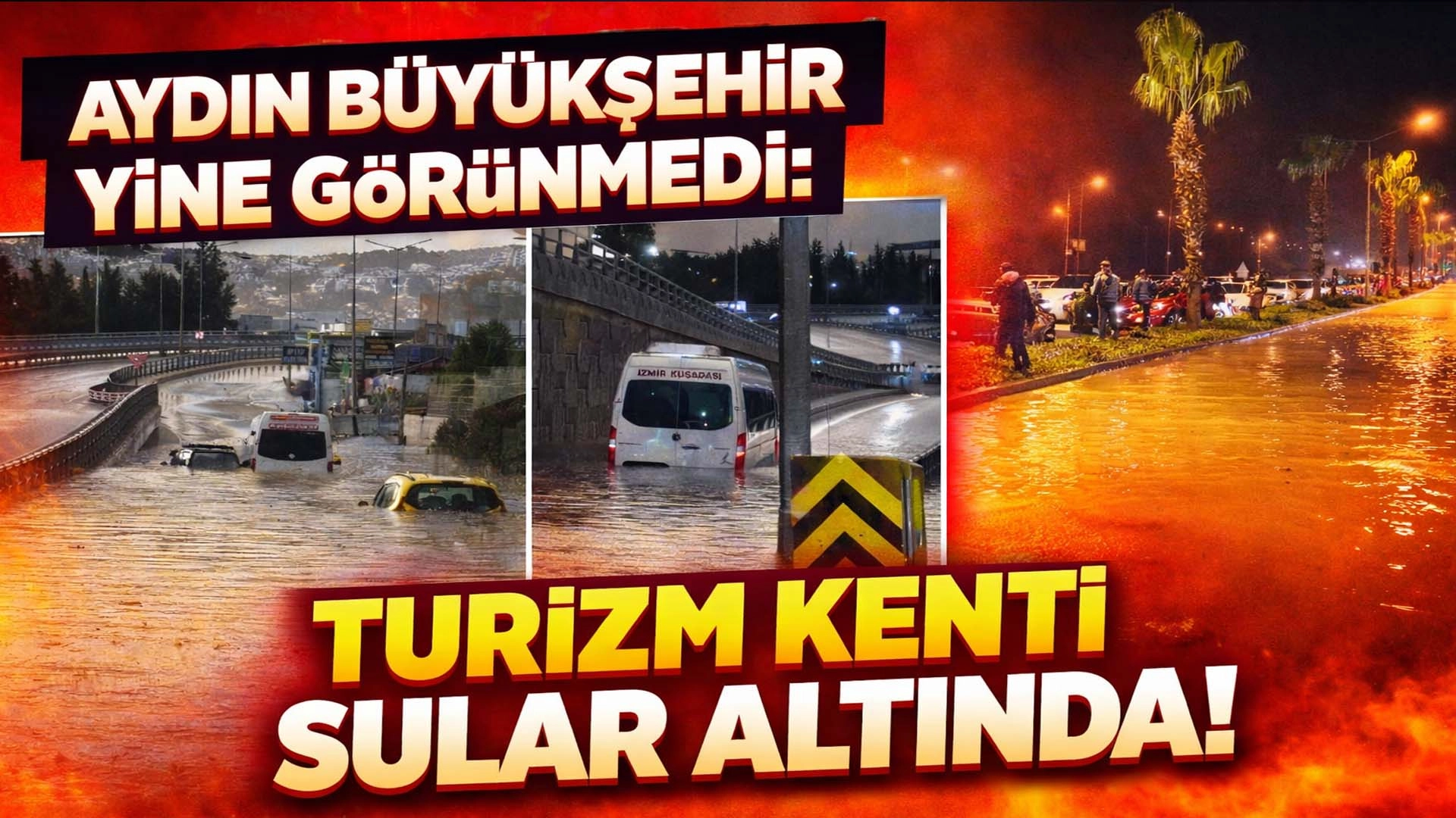 Her yağmurda aynı tablo: Kuşadası g&ouml;le d&ouml;nd&uuml;