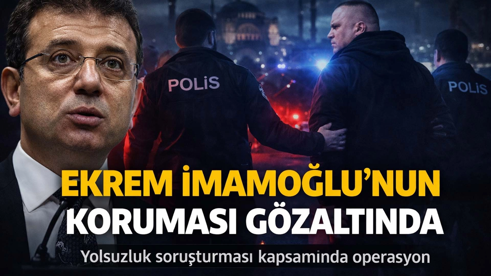 İmamoğlu&rsquo;nun koruması yolsuzluk soruşturmasında g&ouml;zaltına alındı