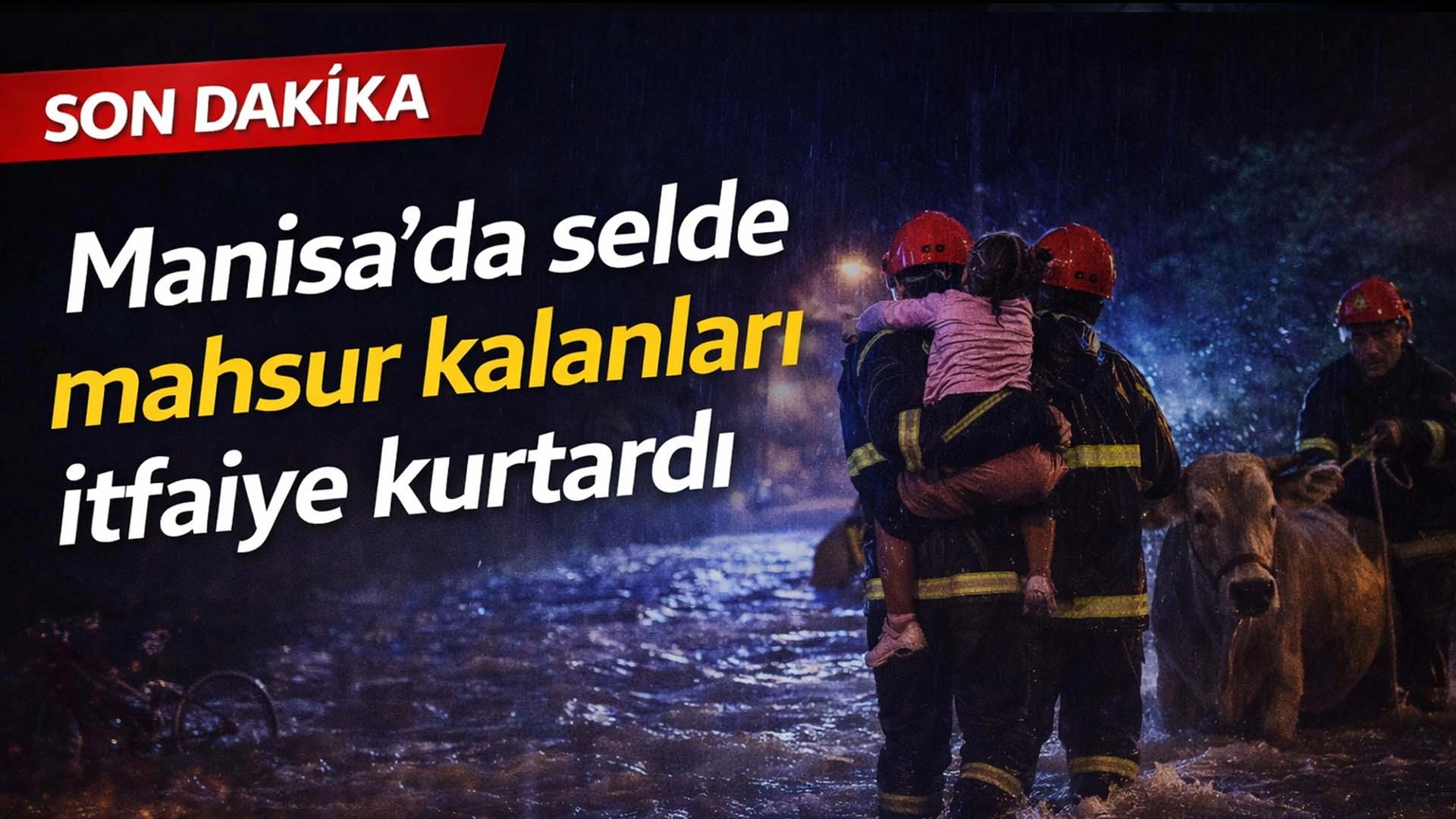 İtfaiye Hem Vatandaşları Hem Hayvanları Kurtardı