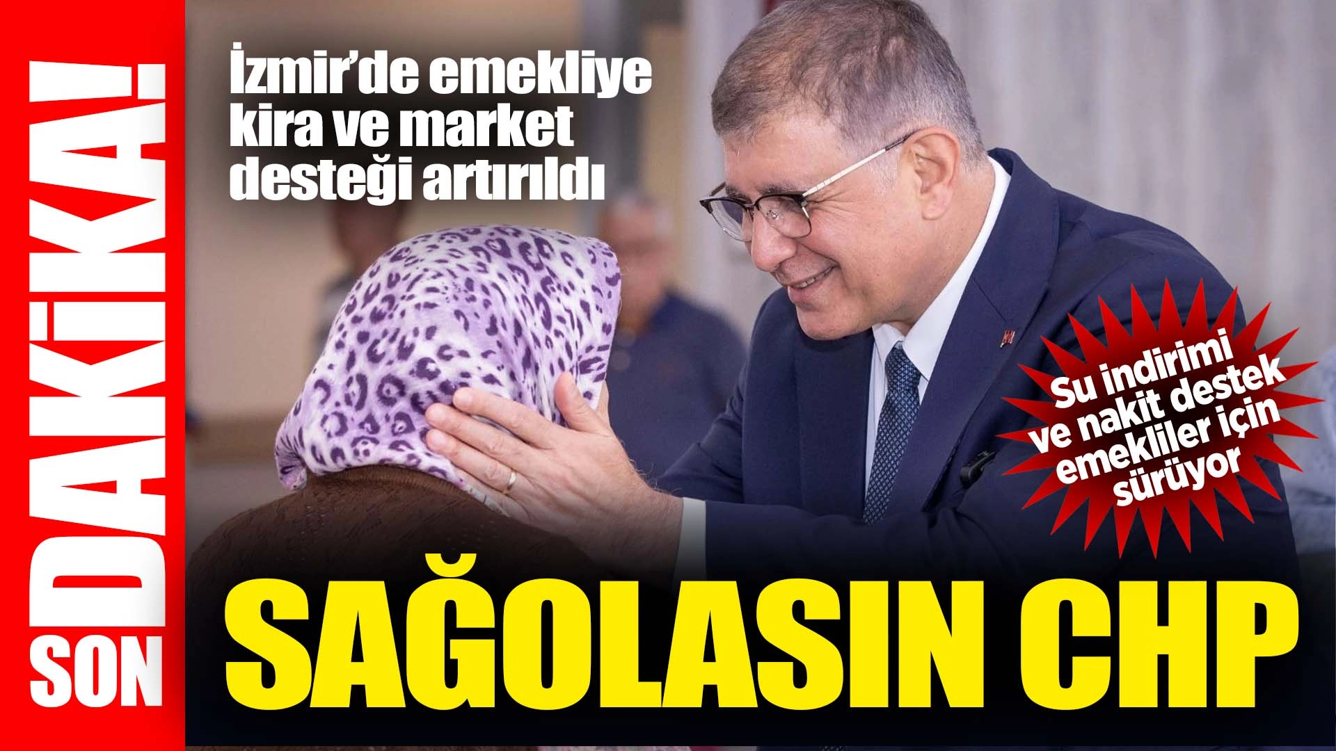 İzmir&rsquo;de emekli yurttaşın imdadına B&uuml;y&uuml;kşehir yetişiyor