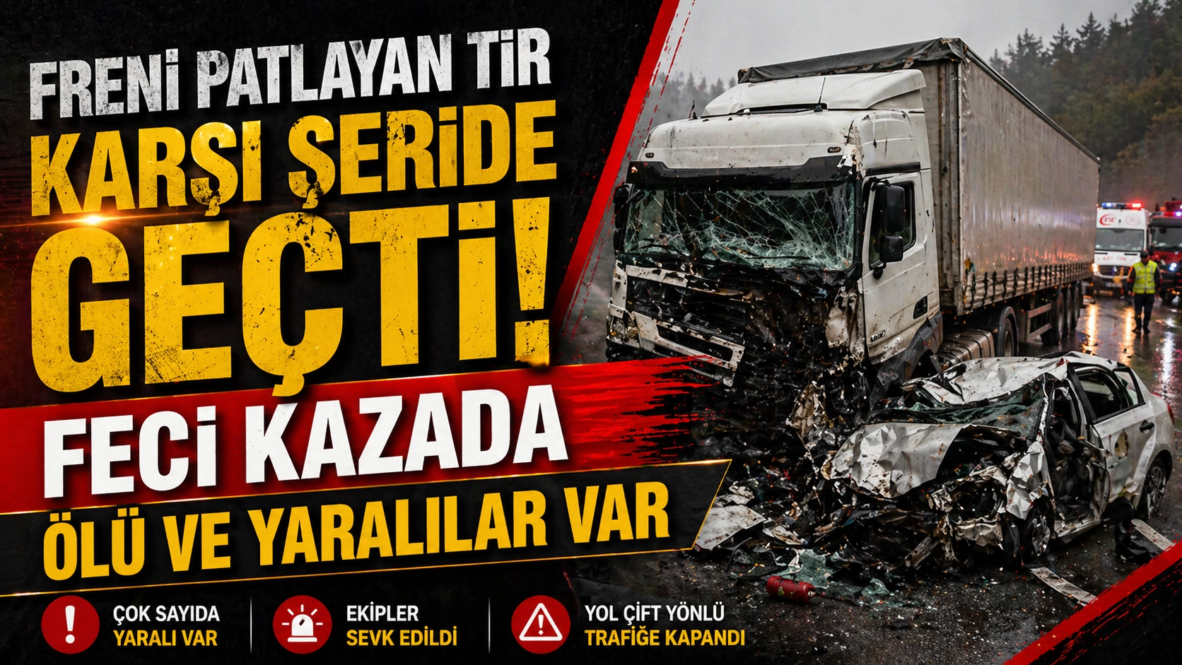İzmir&rsquo;de Feci Kaza