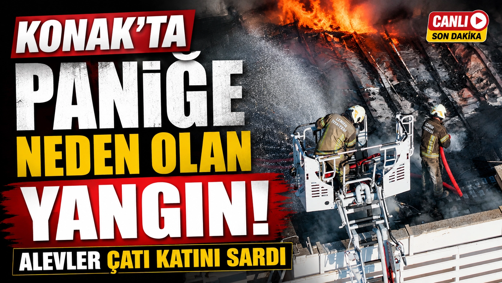 İzmir&rsquo;de korkutan yangın: 8 katlı binada ekipler seferber oldu