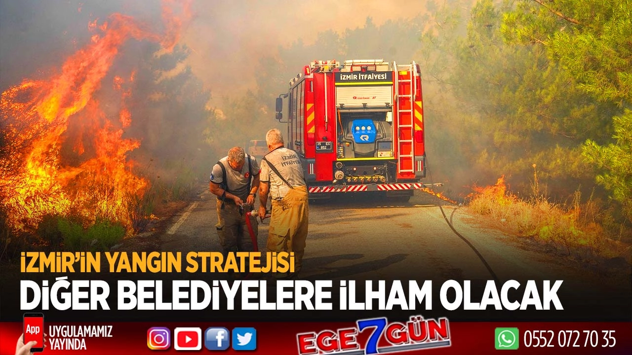 İzmir’de yangınla mücadelede yeni dönem