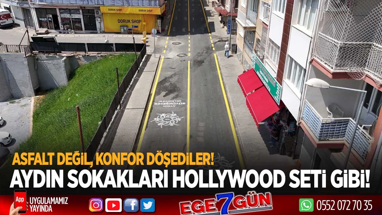 Jilet gibi yollar, cam gibi görüntü! Çerçioğlu asfaltta iz bırakıyor!