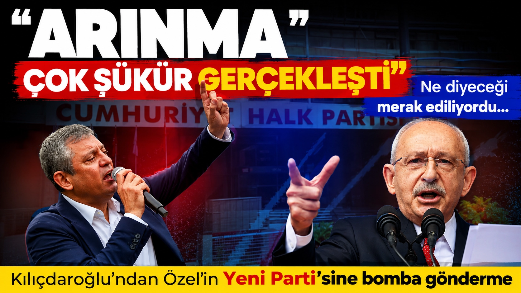 Kılı&ccedil;daroğlu'ndan g&uuml;ndem olacak &ccedil;ıkış! "Arınma &ccedil;ok ş&uuml;k&uuml;r ger&ccedil;ekleşti"