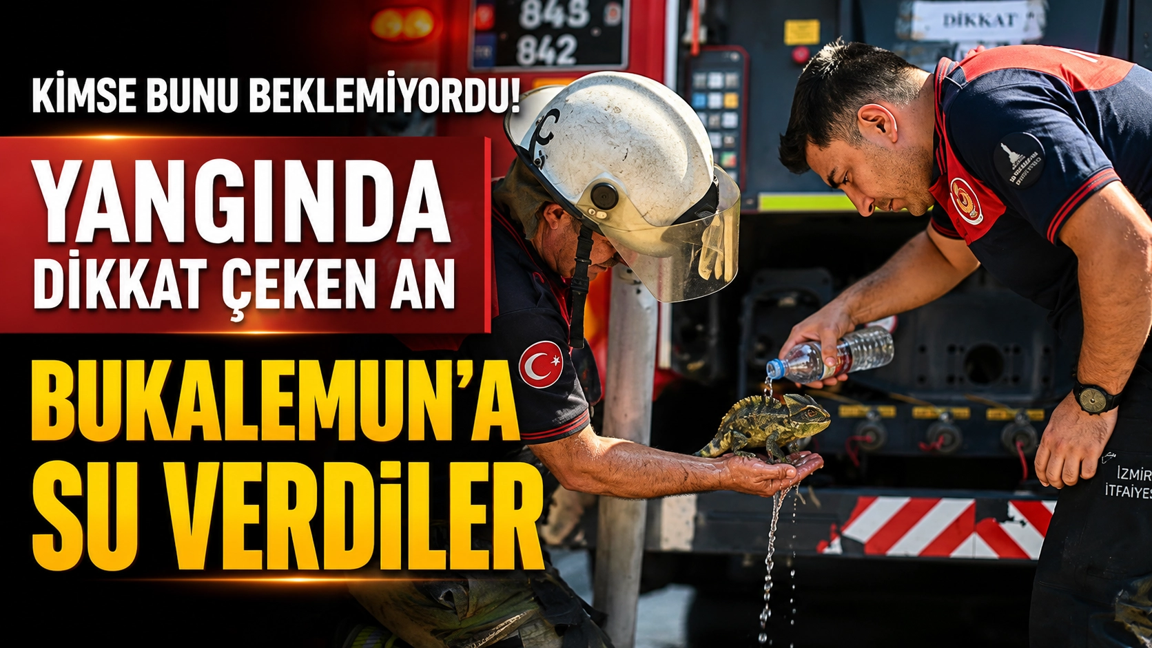 Kimse Bunu Beklemiyordu! Yangında Dikkat &Ccedil;eken An