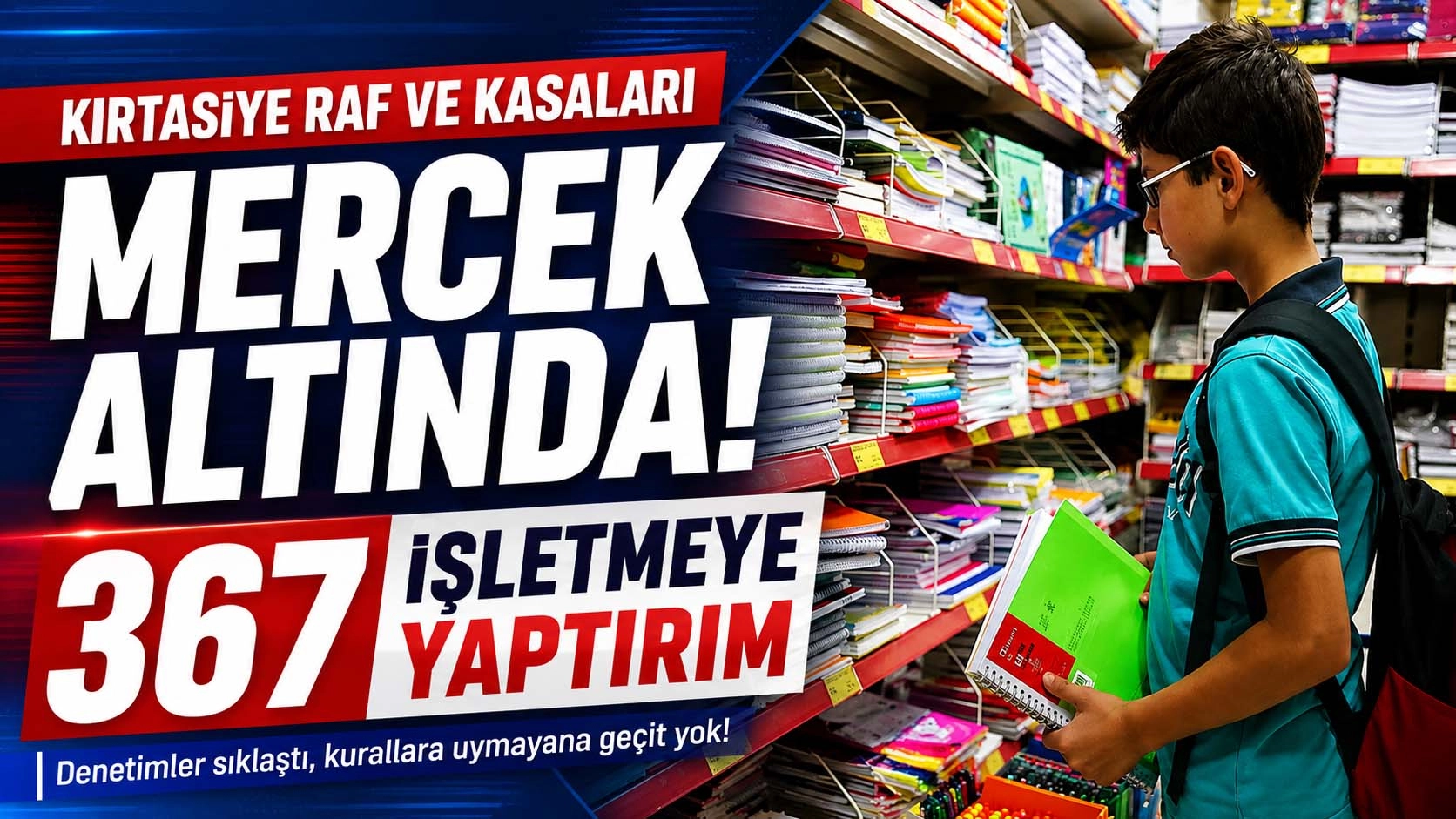 Kırtasiyelerde sıkı denetim! 5 g&uuml;nde 367 işletmeye ceza