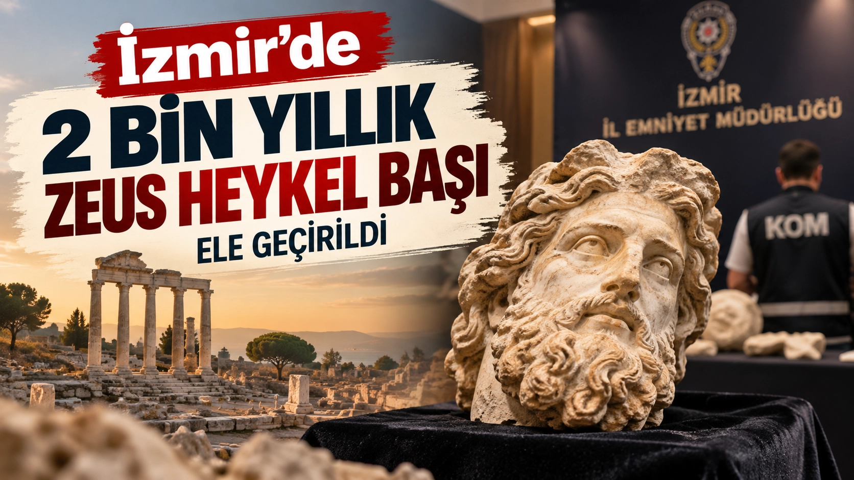 Konak&rsquo;taki operasyondan Roma D&ouml;nemi&rsquo;ne ait eser &ccedil;ıktı