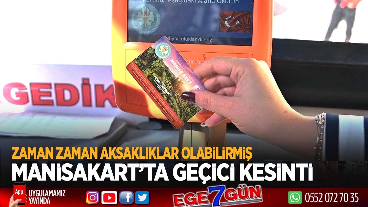 ManisaKart’ta geçici kesinti!