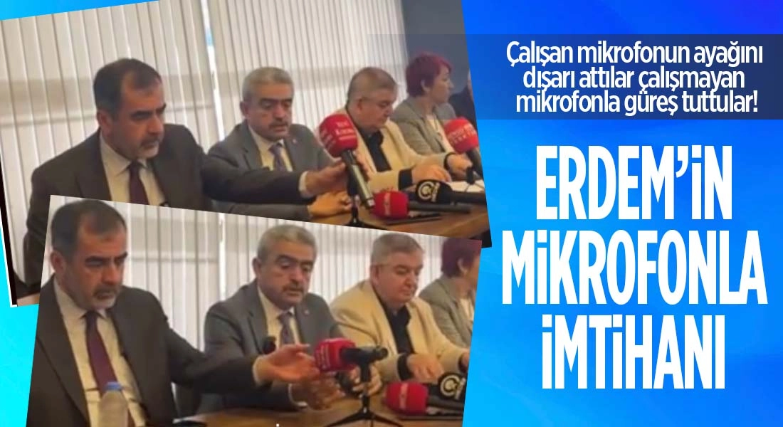 Mehmet Erdem’in Mikrofonla Amansız Mücadelesi!