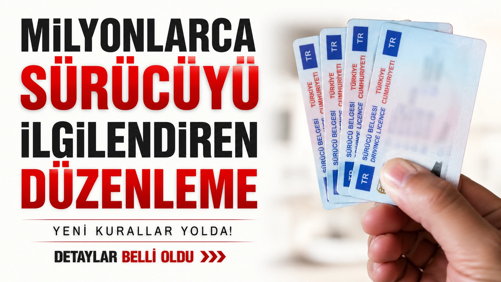 Milyonlarca s&uuml;r&uuml;c&uuml;y&uuml; ilgilendiren d&uuml;zenleme