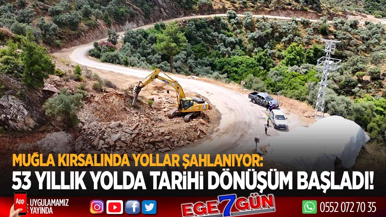 Muğla kırsalında yollar şahlanıyor!..