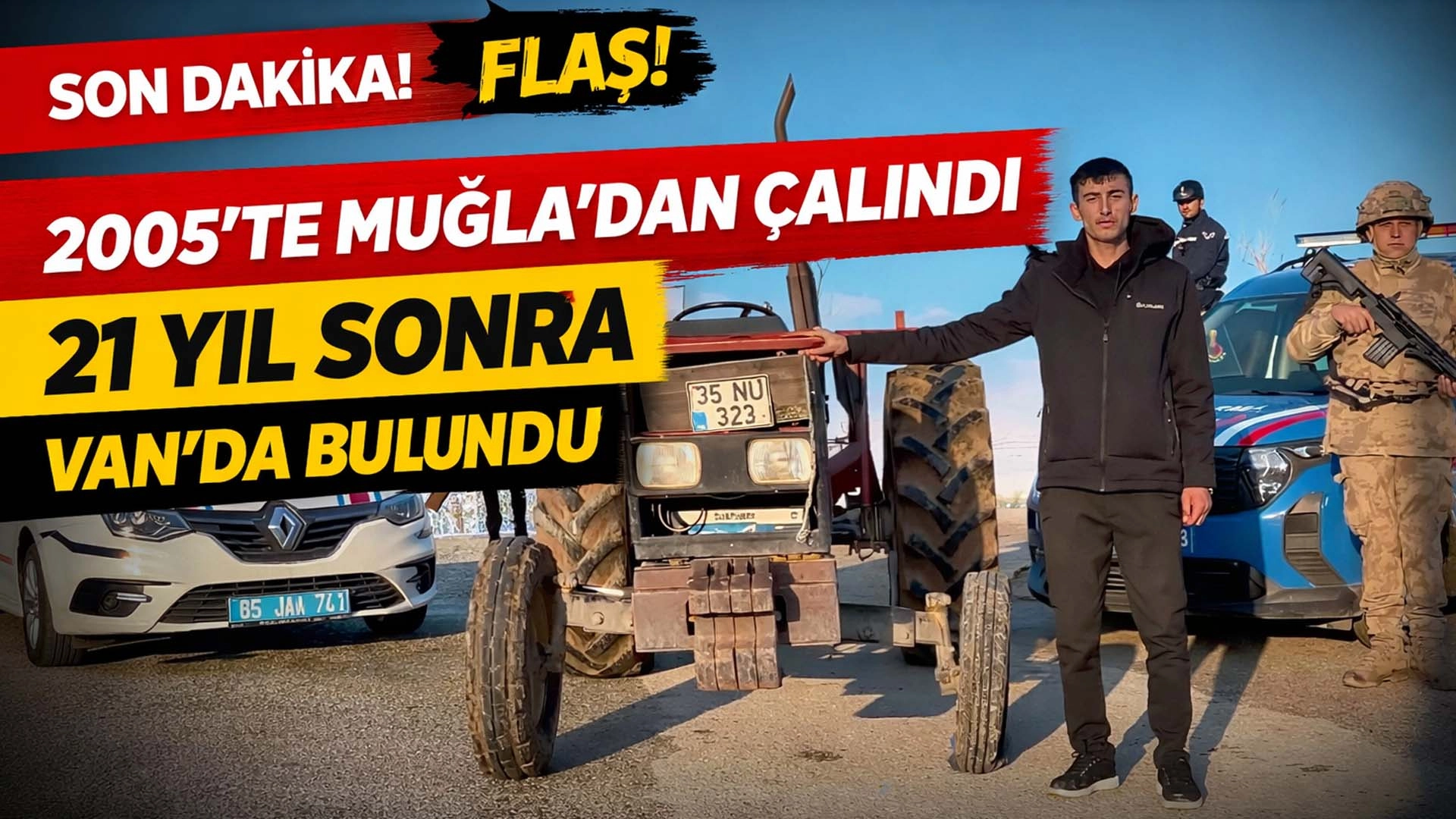 Muğla'dan 21 yıl &ouml;nce &ccedil;alınan trakt&ouml;r Van&rsquo;da bulundu... 21 yıllık hasret sona erdi!