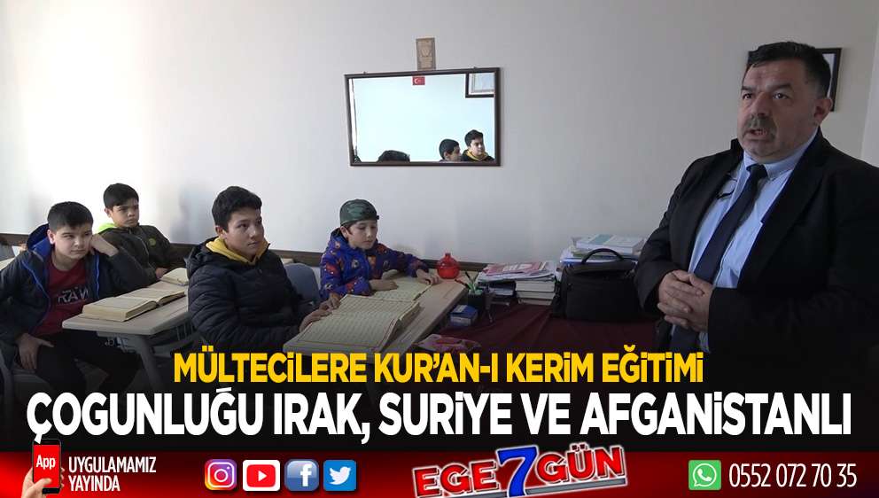Mültecilere Kur'an-ı Kerim eğitimi