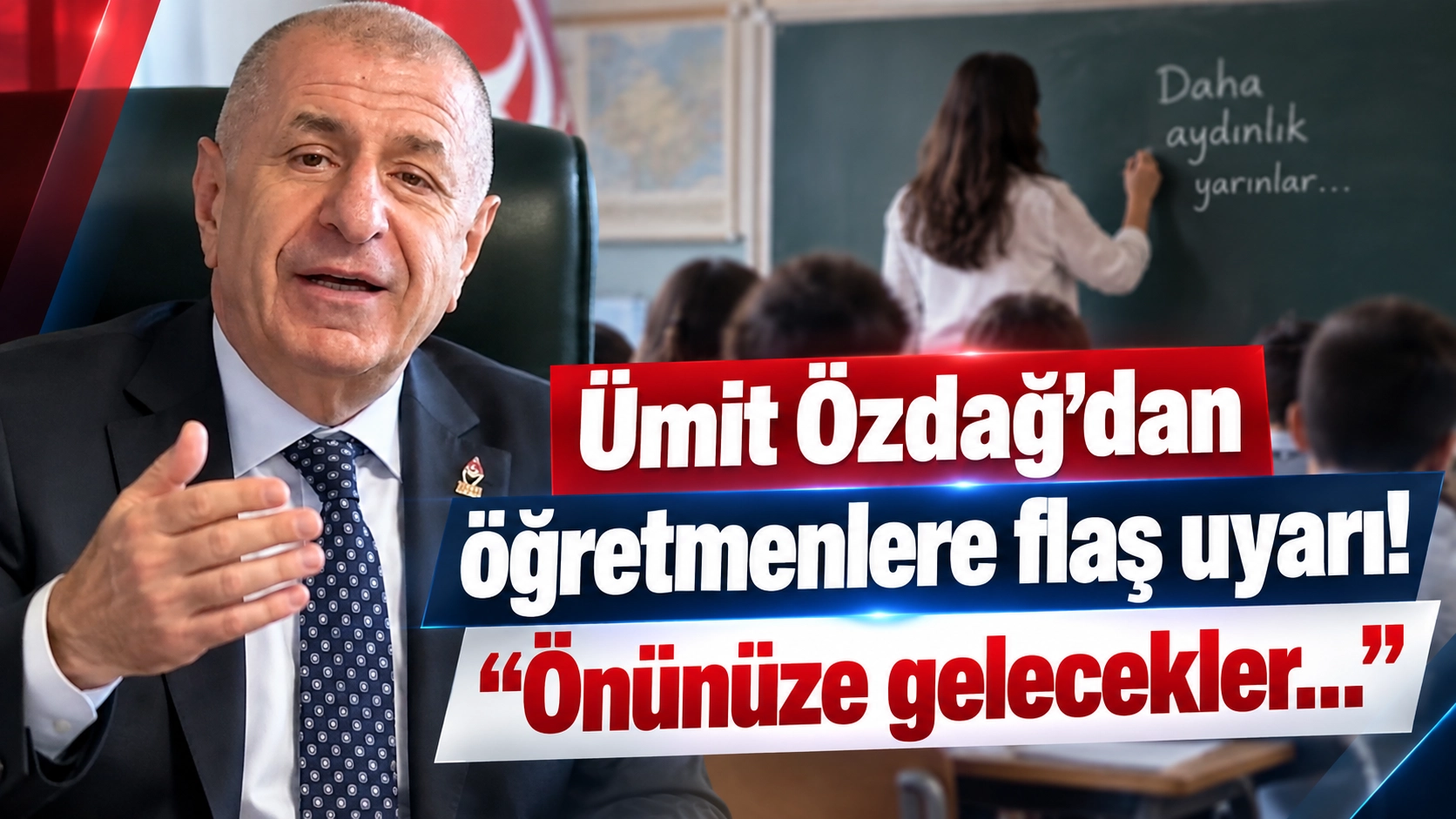 Okullarda zil &ccedil;aldı, siyaset de sınıfa girecek! &Uuml;mit &Ouml;zdağ&rsquo;dan &ouml;ğretmenlere &ccedil;arpıcı uyarılar!