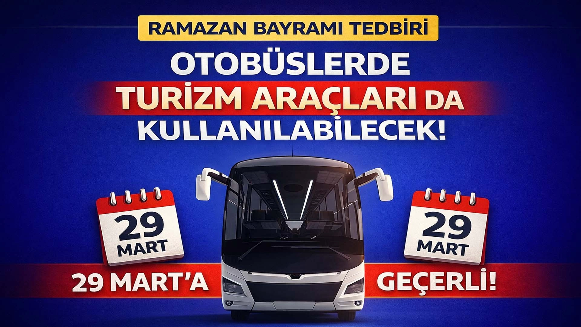 Otob&uuml;s firmalarına bayramlık ek sefer izni