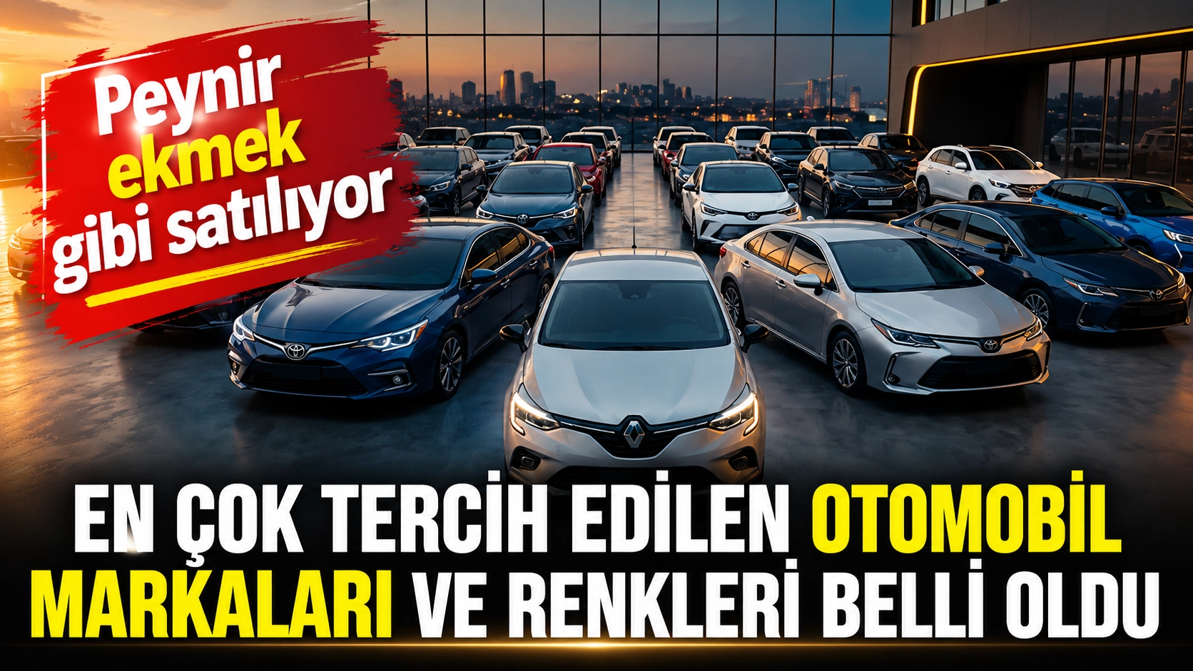 Otomobil alacaklar dikkat! T&uuml;rkiye'nin en &ccedil;ok tercih ettiği marka ve renkler belli oldu