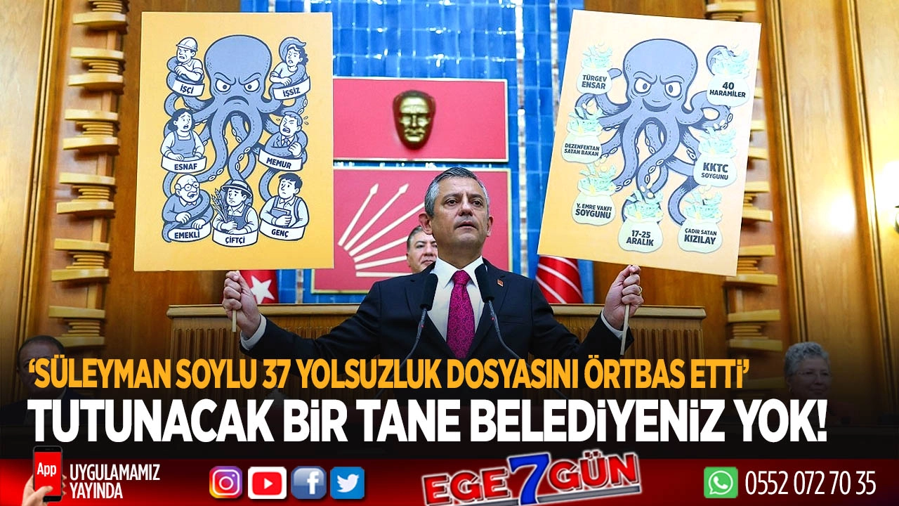 Özgür Özel: ‘Tutunacak bir tane belediyeniz yok’