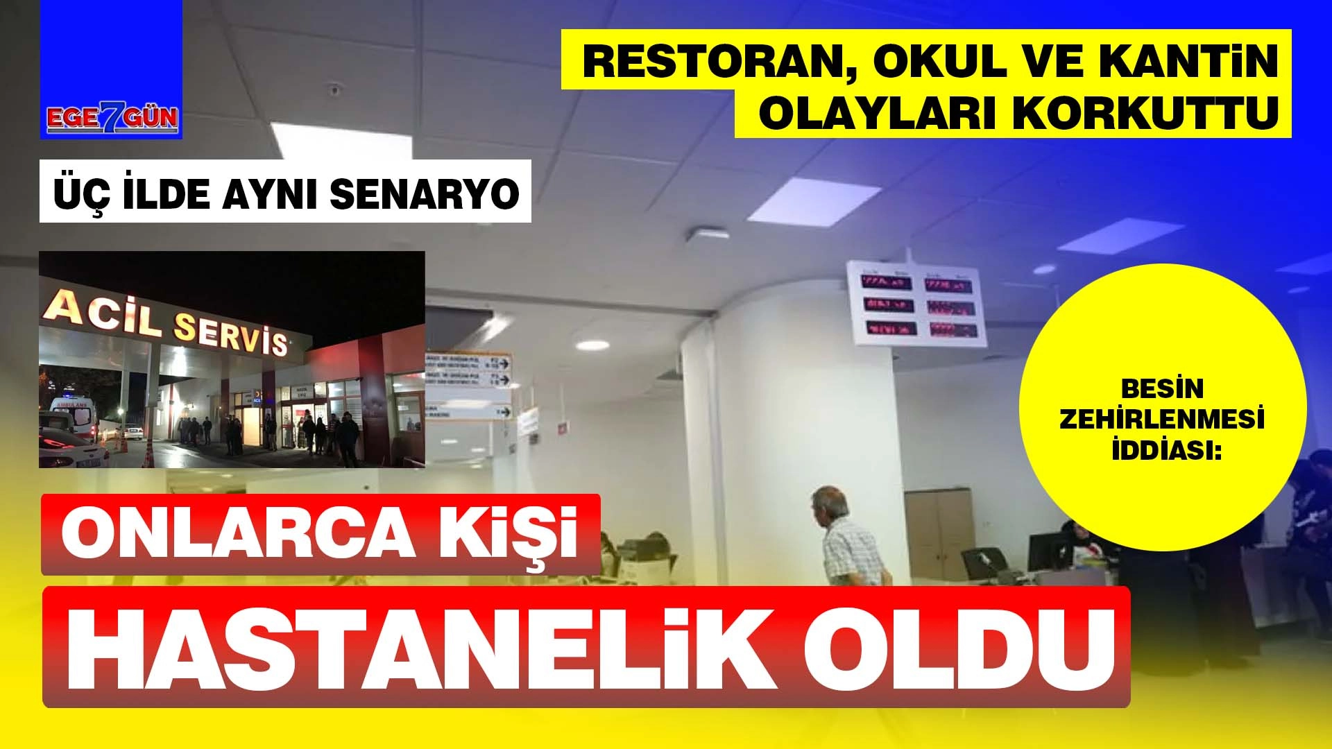 Restoran, okul ve kantinde gıda kaynaklı zehirlenme iddiaları
