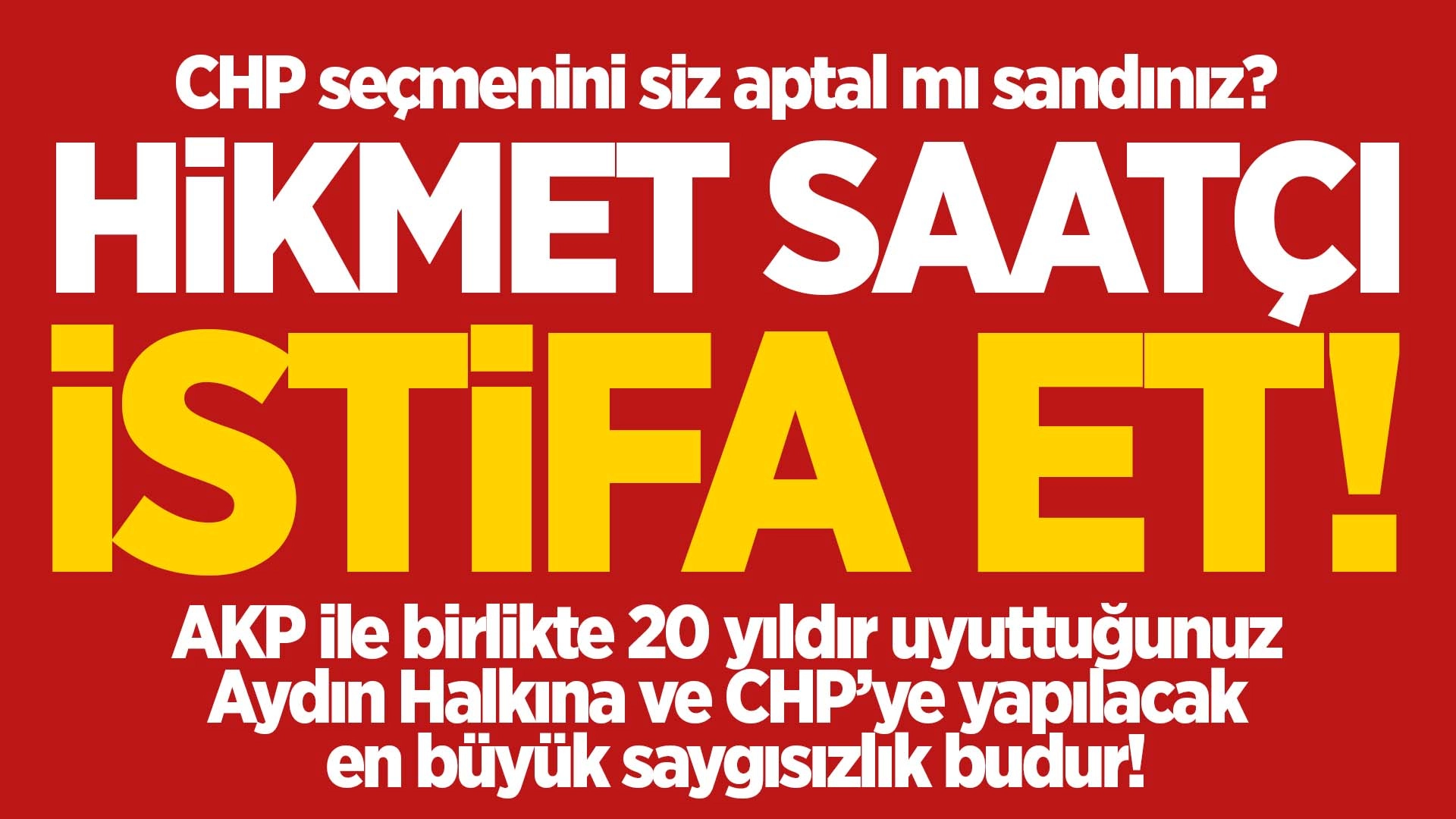 Saat&ccedil;i'nın sosyal medya profilindeki &Ccedil;er&ccedil;ioğlu fotoğrafı hala duruyor!..