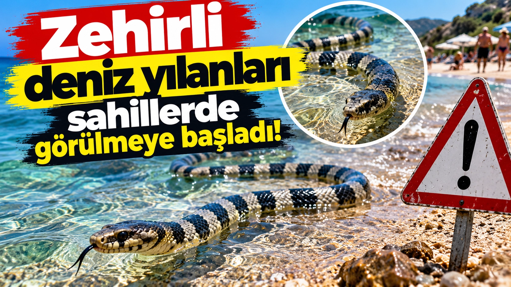 Sahillerde Deniz Yılanı Alarmı! Uzmanlardan Dikkat &Ccedil;eken Uyarılar