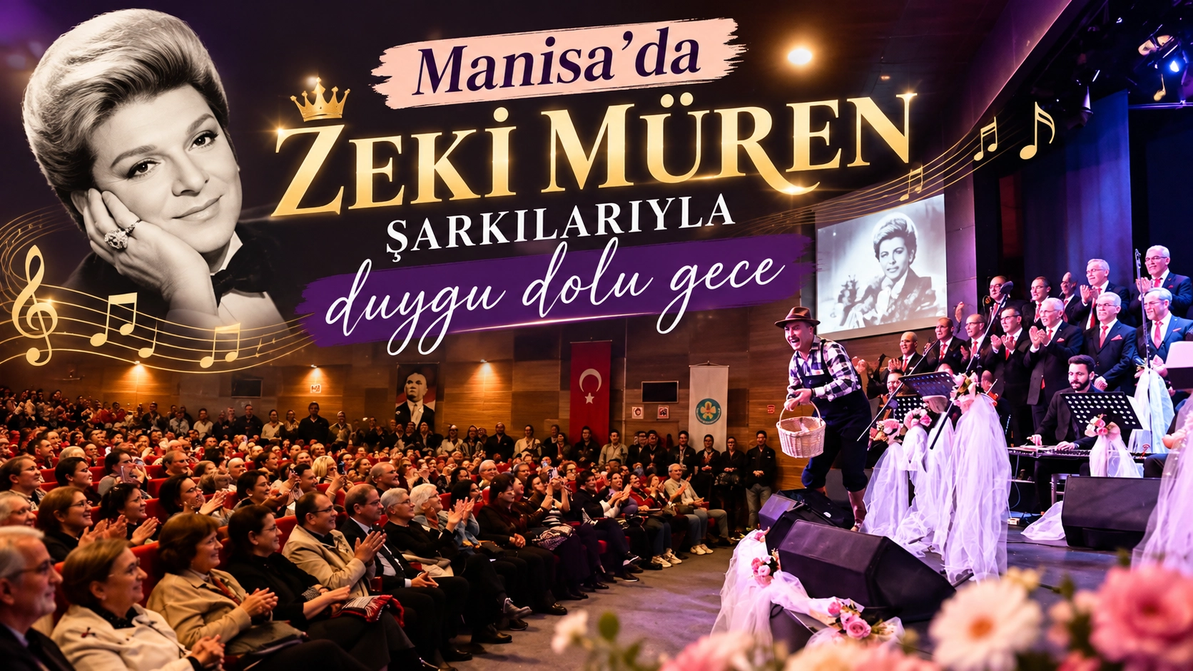 Sanat G&uuml;neşi Zeki M&uuml;ren Manisa&rsquo;da anıldı