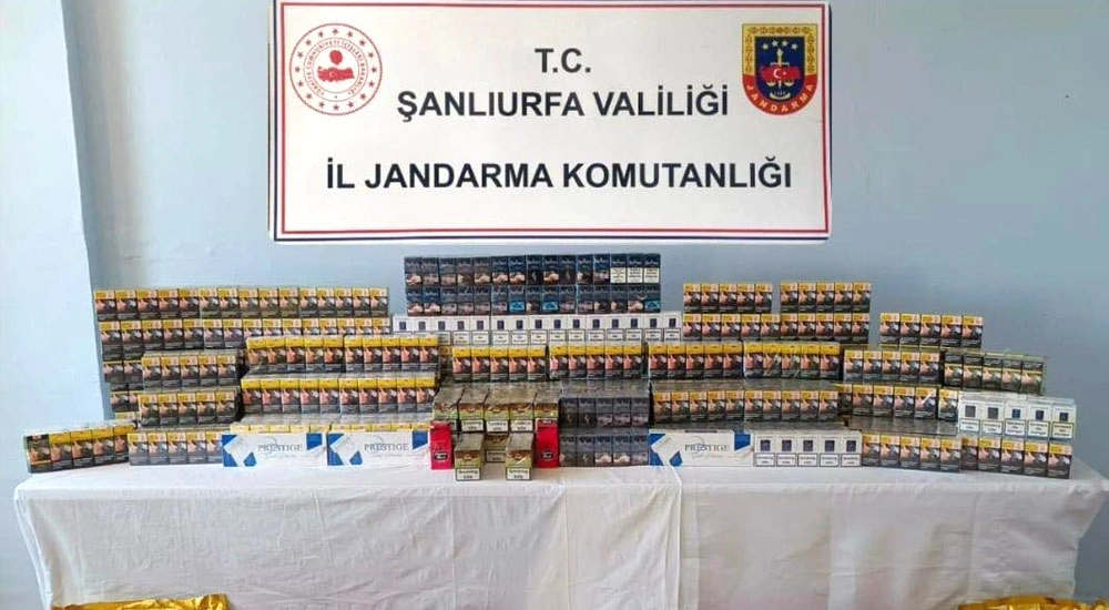 ŞANLIURFA'DA KAÇAKÇILIK OPERASYONU: TONLARCA KAÇAK TÜTÜN ELE GEÇİRİLDİ