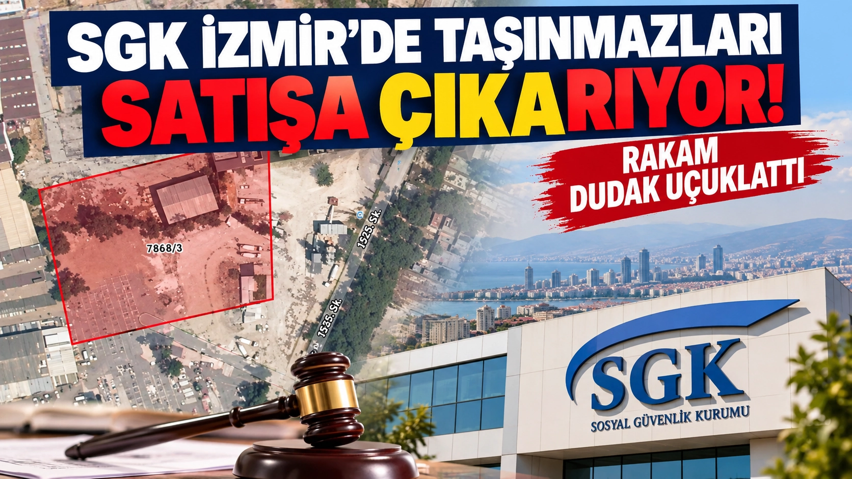SGK İzmir&rsquo;de taşınmazları satışa &ccedil;ıkarıyor! Rakam dudak u&ccedil;uklattı
