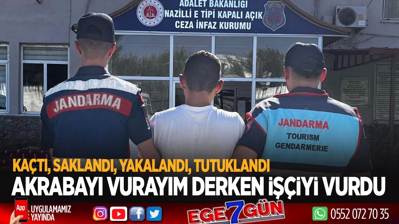 Silah akrabaya sıkıldı, kurşun işçiye isabet etti