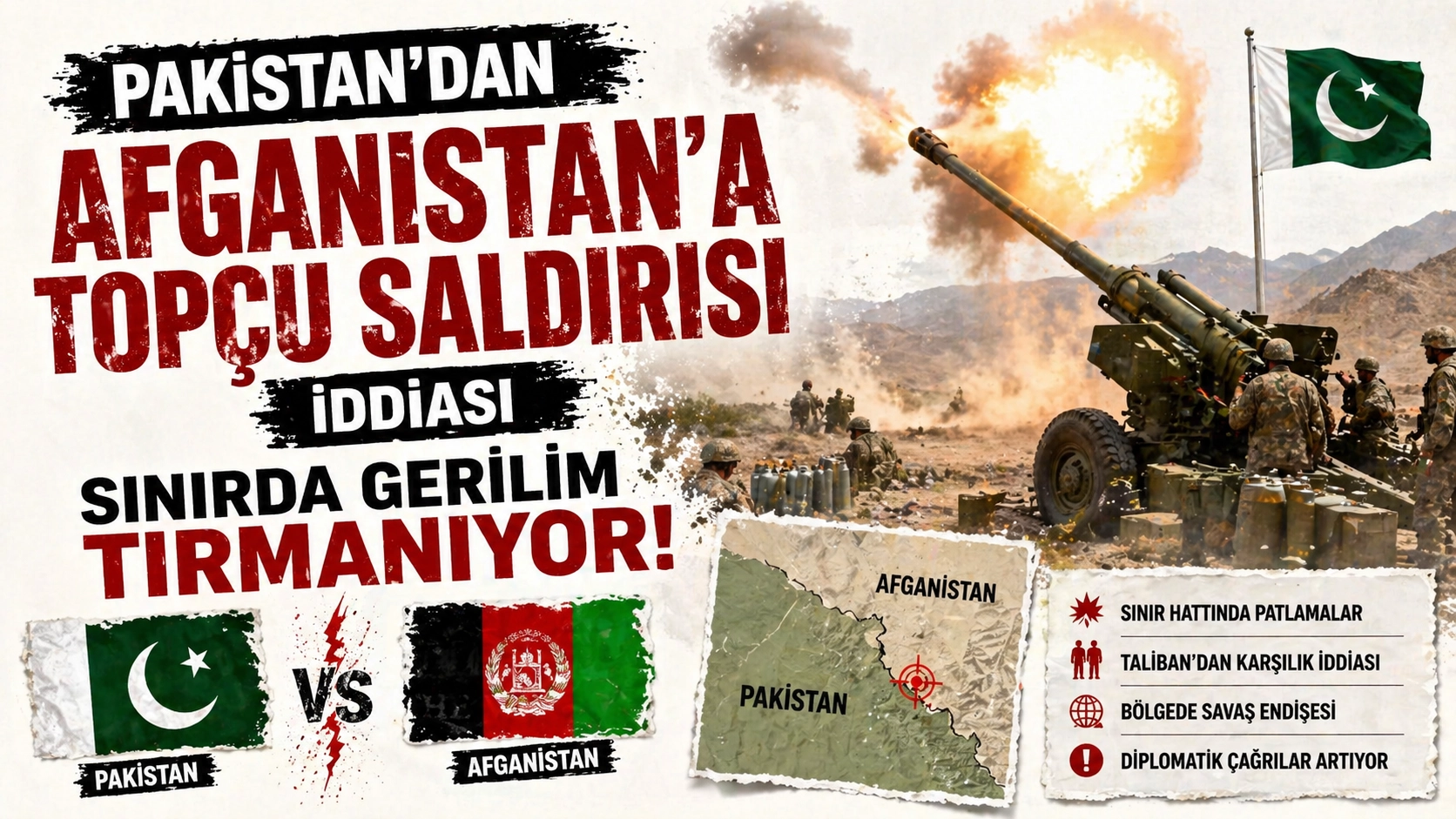 Sınır b&ouml;lgesinde top&ccedil;u saldırıları