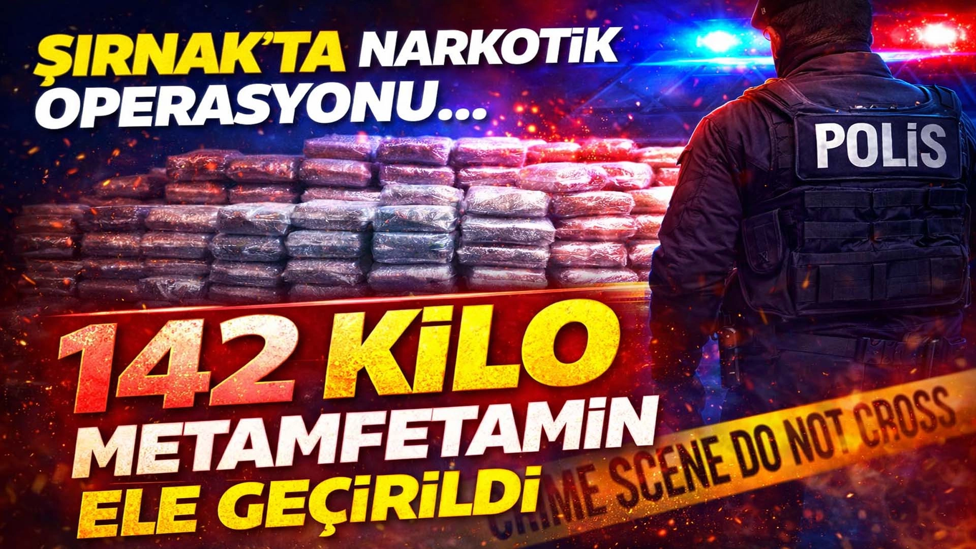 Şırnak&rsquo;ta Dev Uyuşturucu Operasyonu: 142 Kilo Metamfetamin Ele Ge&ccedil;irildi