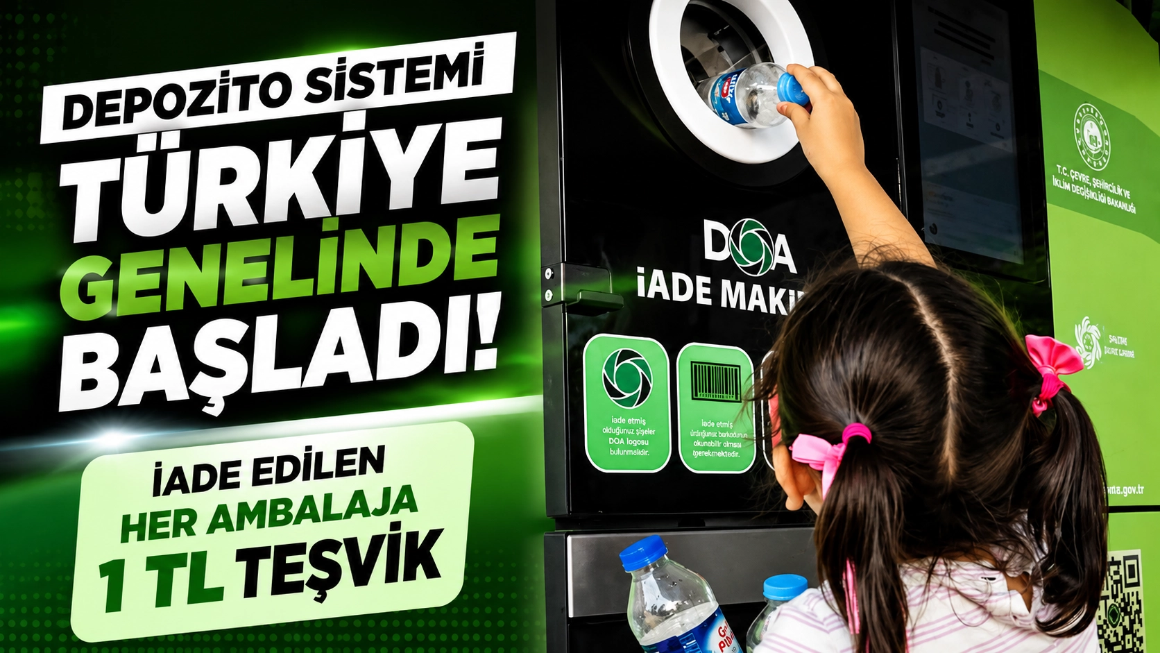 Şişeni iade et, paranı al! T&uuml;rkiye'de yeni d&ouml;nem resmen başladı