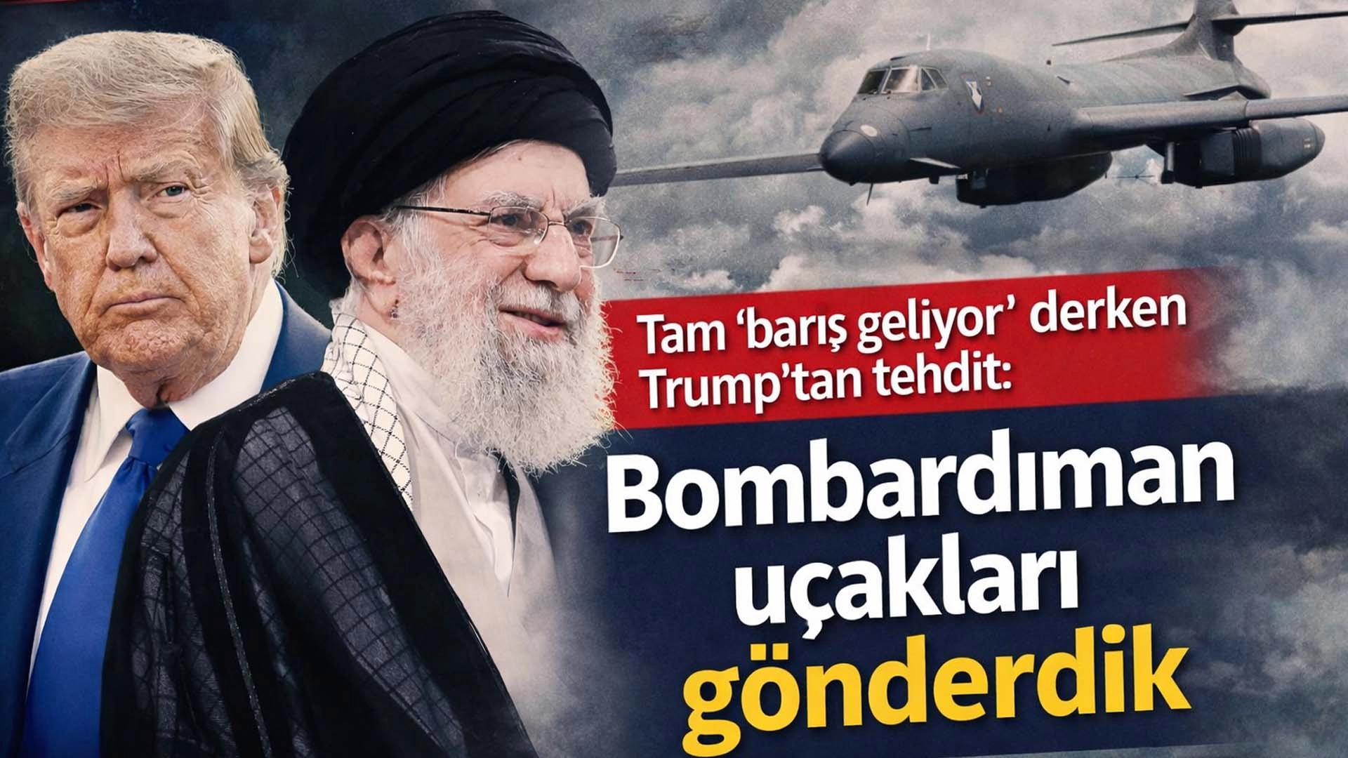 Son dakika: Trump&rsquo;tan İran&rsquo;a g&ouml;zdağı, savaş u&ccedil;akları devrede