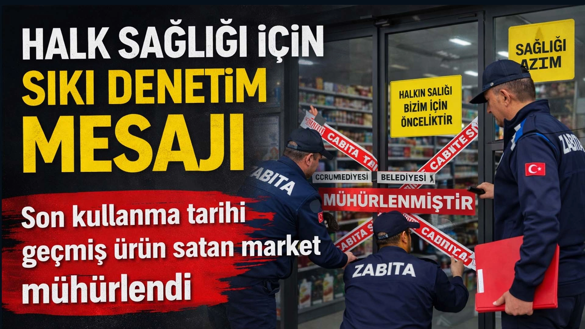 Son kullanma tarihi ge&ccedil;miş &uuml;r&uuml;n satan market m&uuml;h&uuml;rlendi