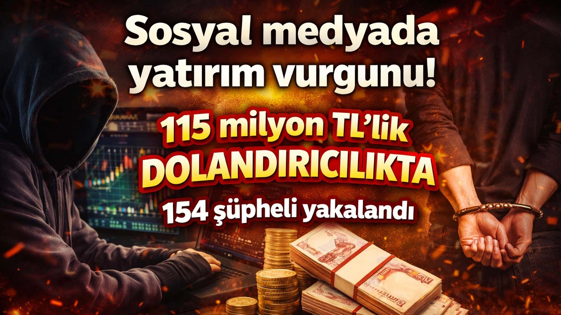 Sosyal medyada yatırım vurgunu! 115 milyon TL&rsquo;lik dolandırıcılıkta 154 ş&uuml;pheli
