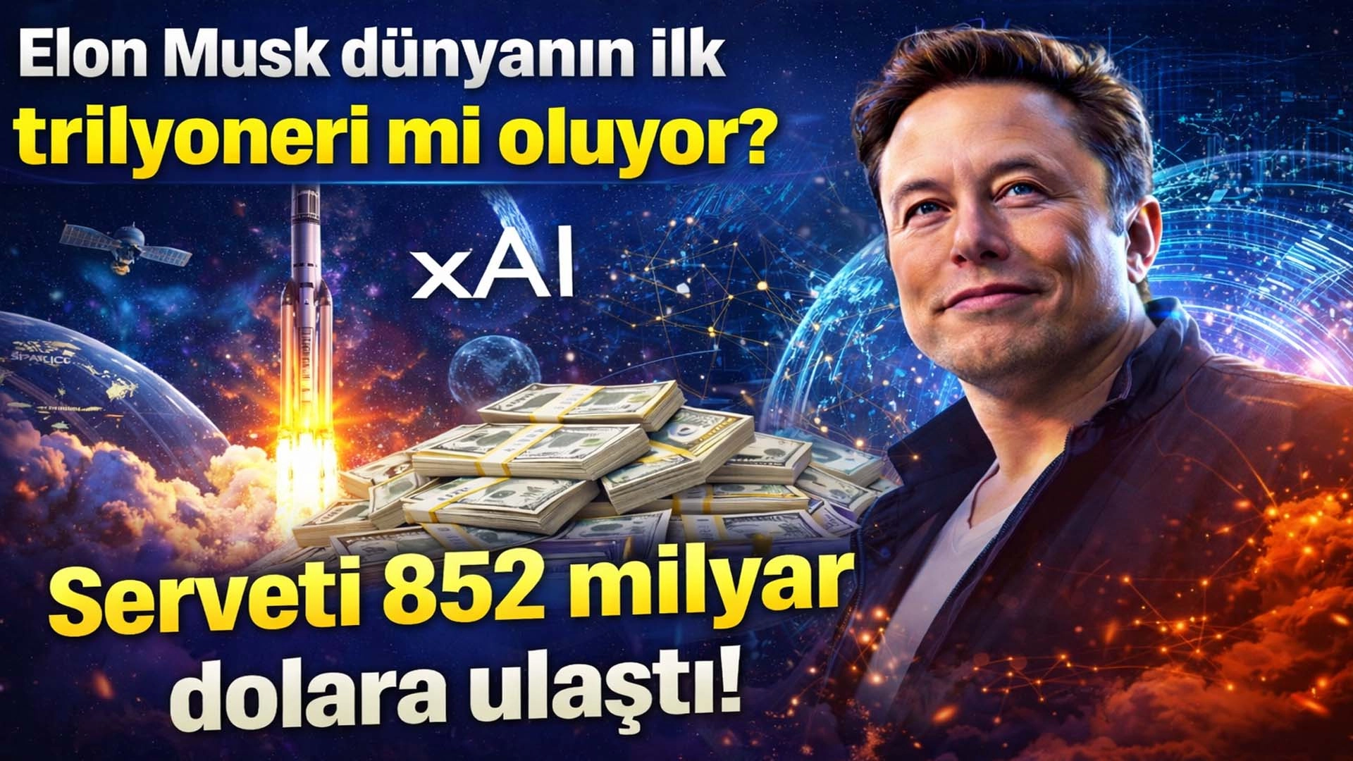 SpaceX ve xAI Hamlesiyle Serveti 852 Milyar Dolara Ulaştı