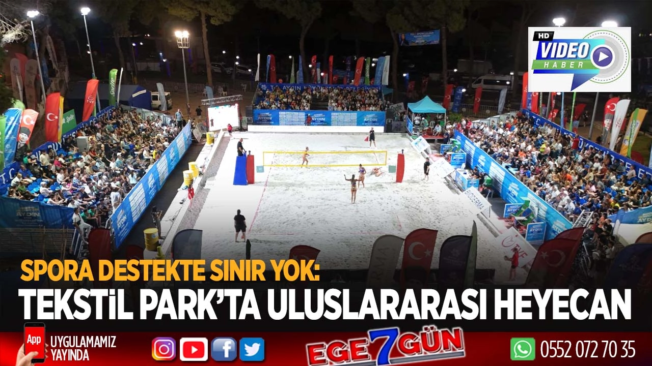 Spora destekte sınır yok: Tekstil Park’ta uluslararası heyecan