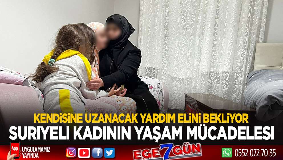 Suriyeli kadının 3 çocuğuyla zorlu yaşam mücadelesi