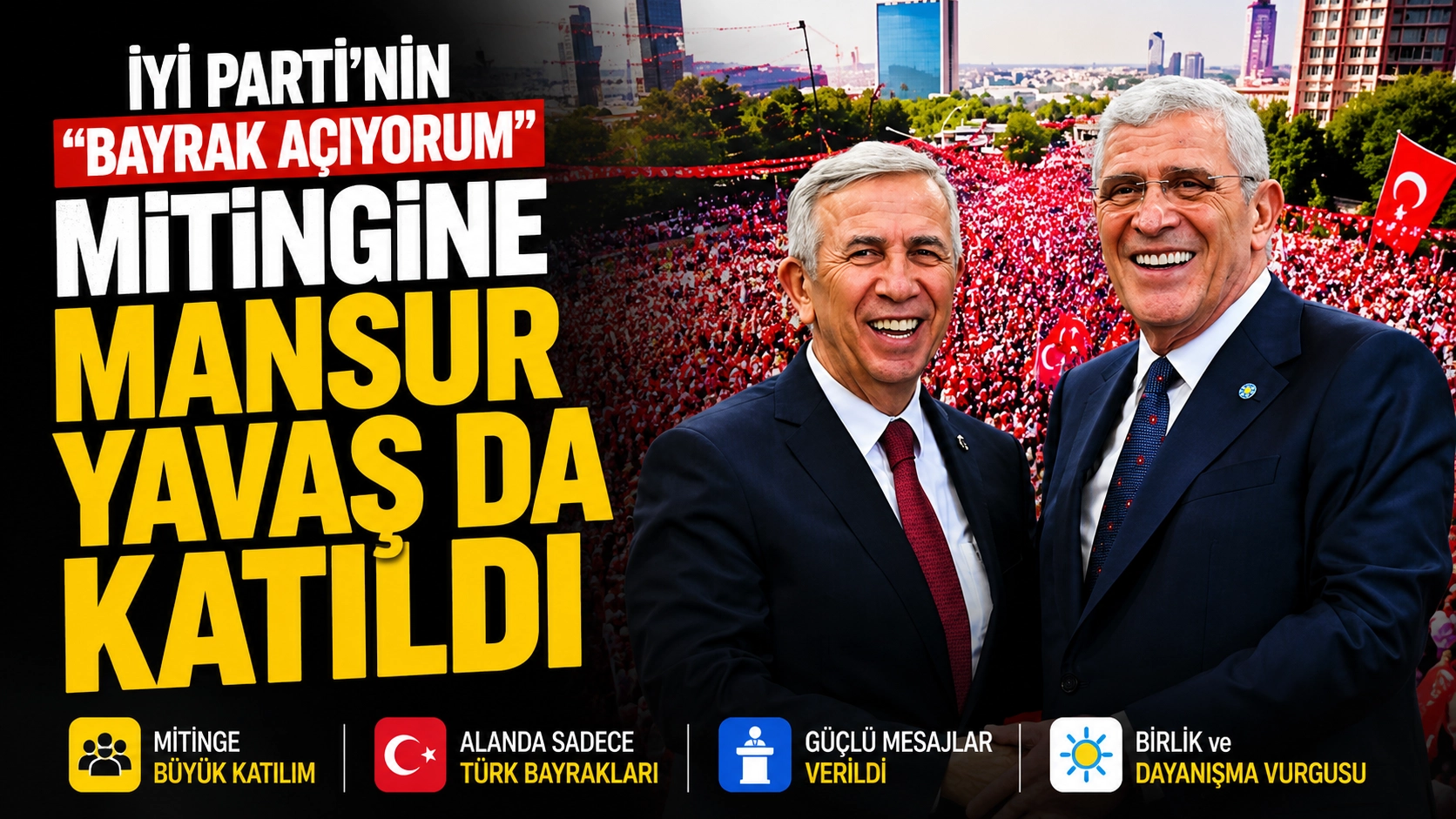 Tandoğan Meydanı Kırmızı Beyaza B&uuml;r&uuml;nd&uuml;