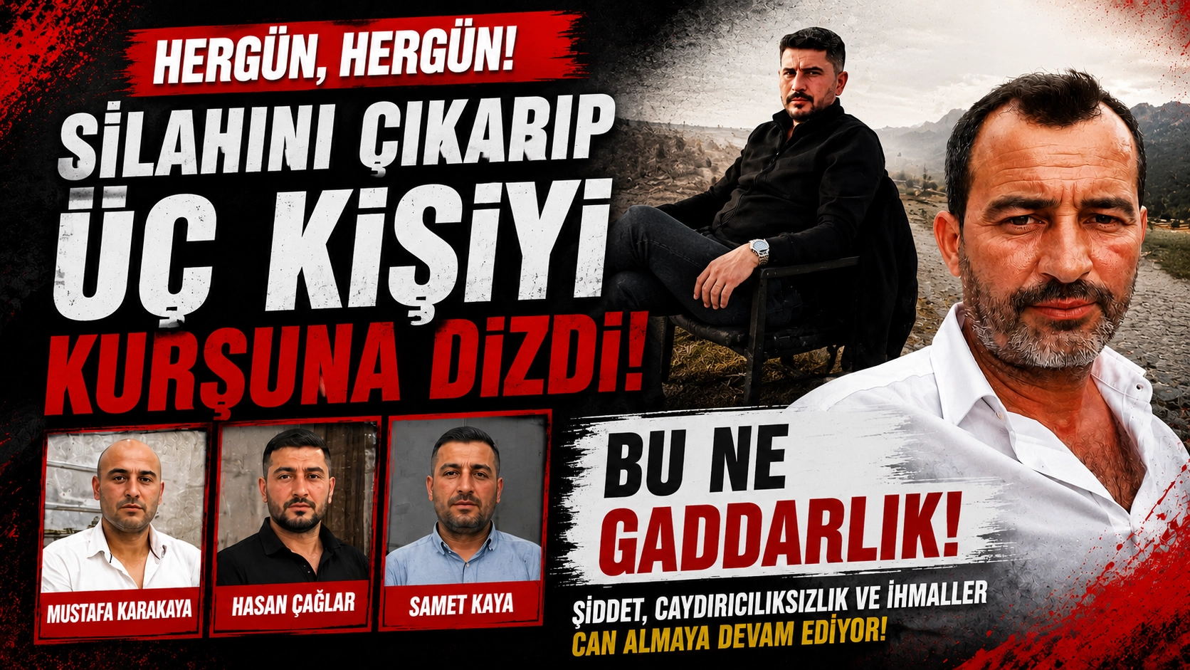 Tartıştığı 3 kişiyi tabancayla &ouml;ld&uuml;rd&uuml;
