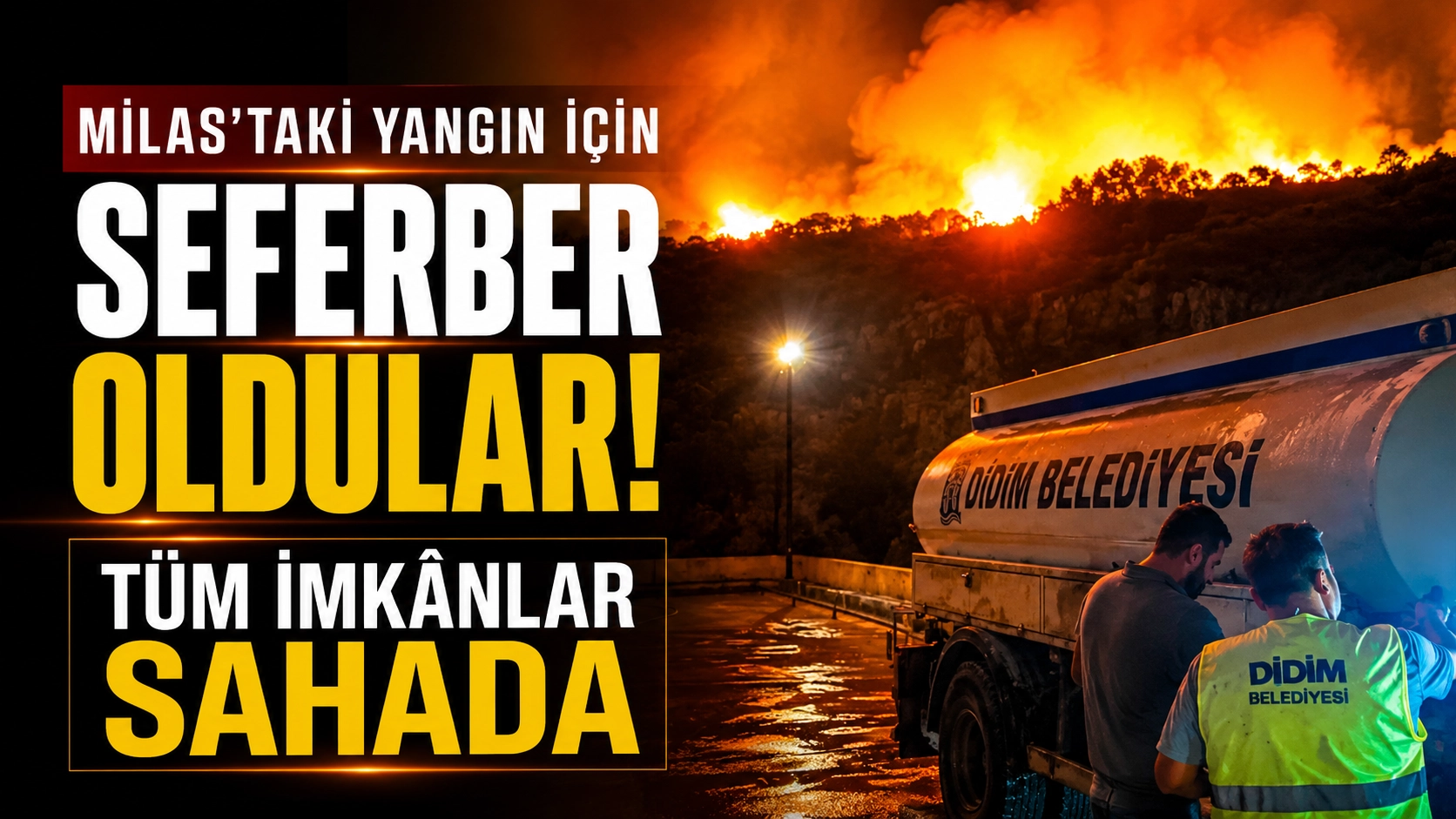 Tek y&uuml;rek oldular! Yangın b&ouml;lgesinden dikkat &ccedil;eken mesaj