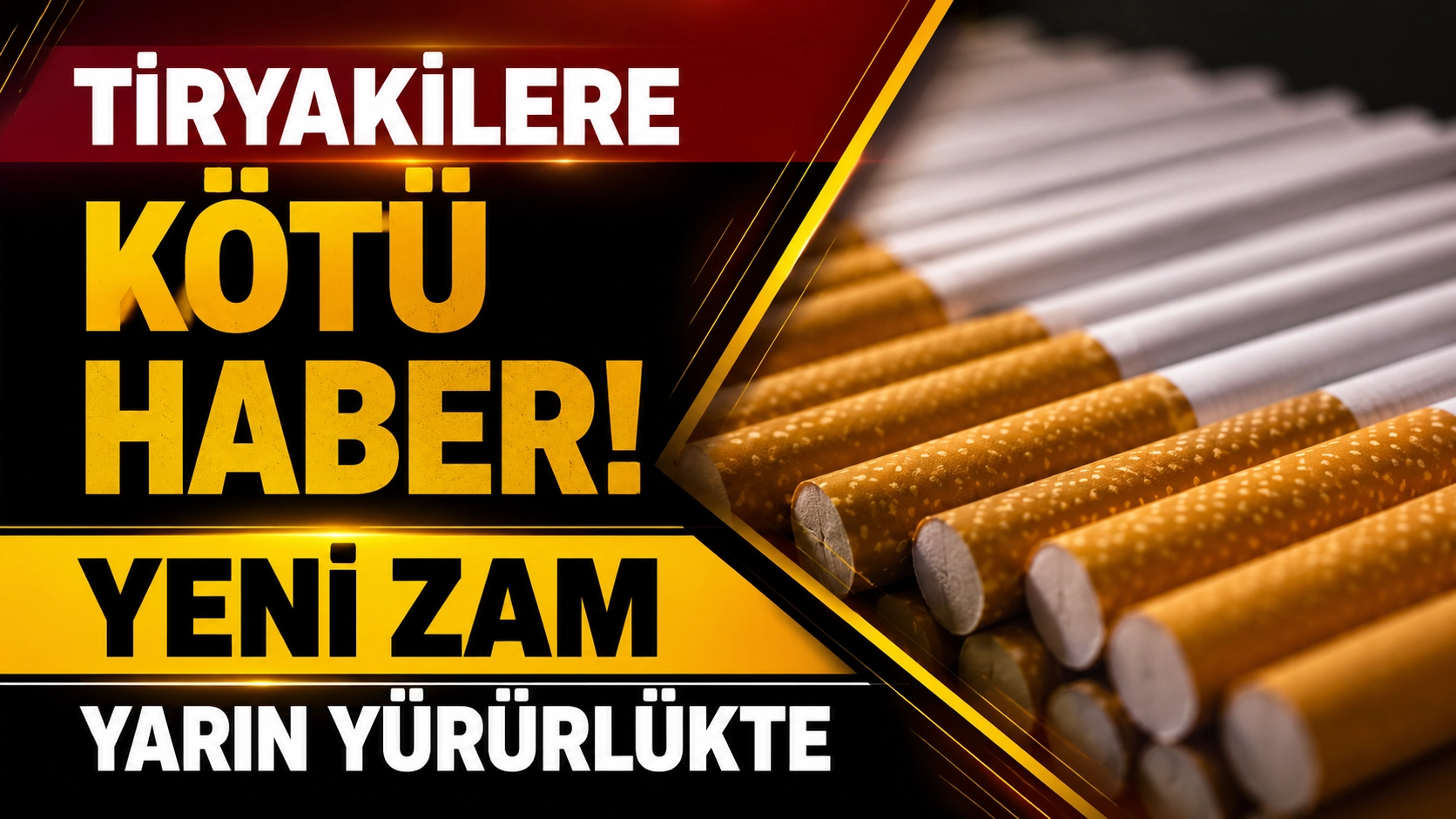 Tiryakilere K&ouml;t&uuml; Haber! Yeni Zam Yarın Y&uuml;r&uuml;rl&uuml;kte