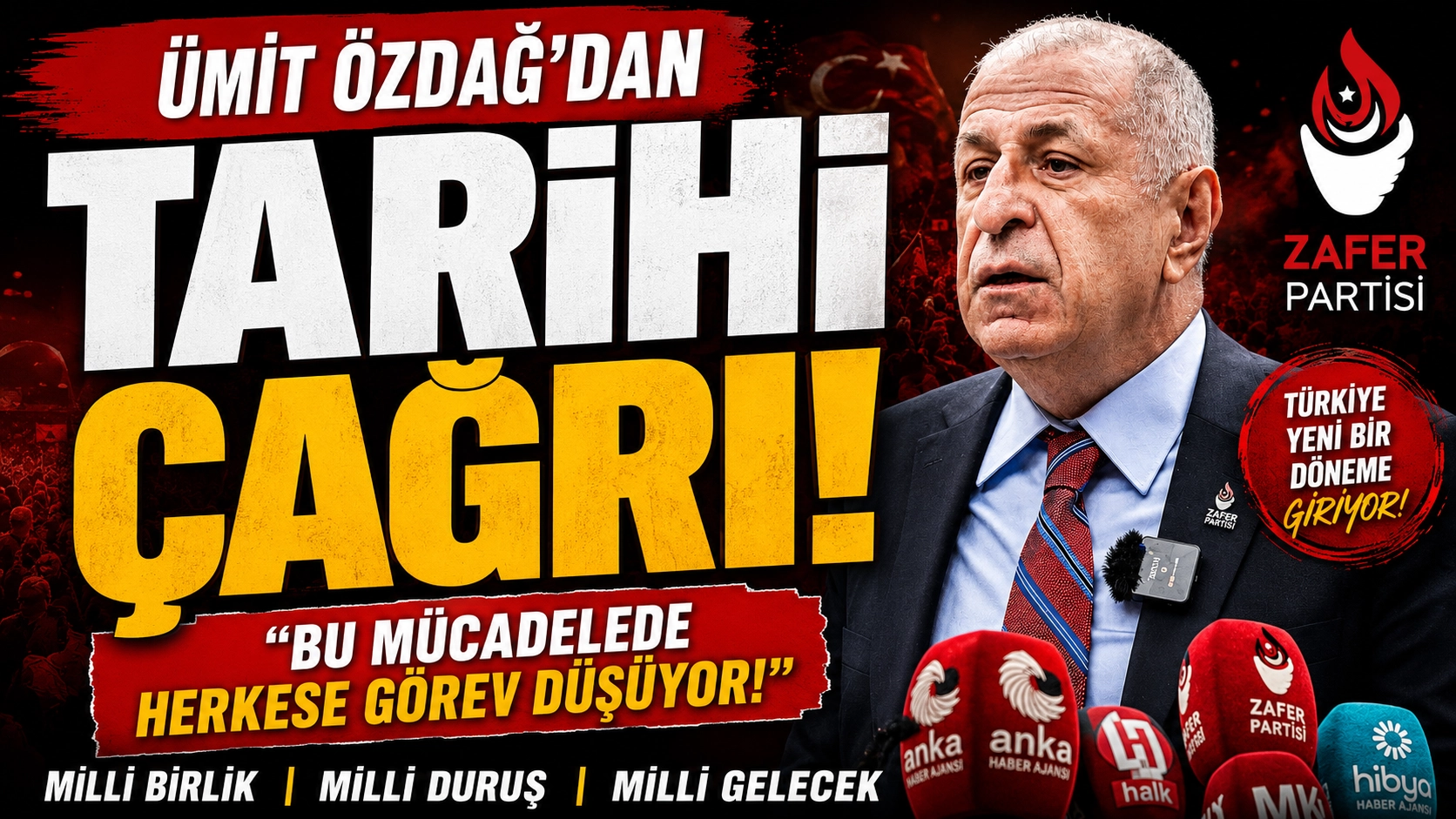 T&uuml;rkiye'nin geleceği i&ccedil;in kritik &ccedil;ağrı! &Uuml;mit &Ouml;zdağ'dan dikkat &ccedil;eken birlik mesajı