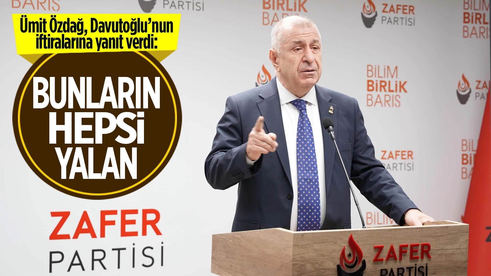 Ümit Özdağ, Davutoğlu’nun iddialarına tek tek yanıt verdi