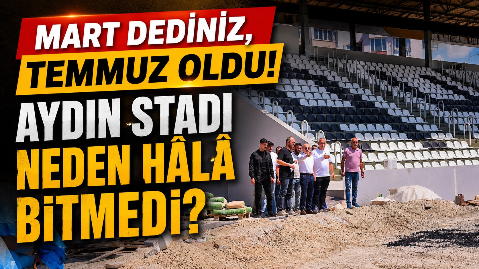 Verilen tarih tutmadı! Aydın Stadı i&ccedil;in g&ouml;zler yetkililerde