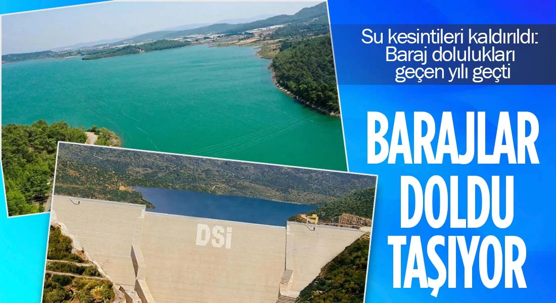 Yağışlar sonrası İzmir barajlarında y&uuml;kseliş başladı