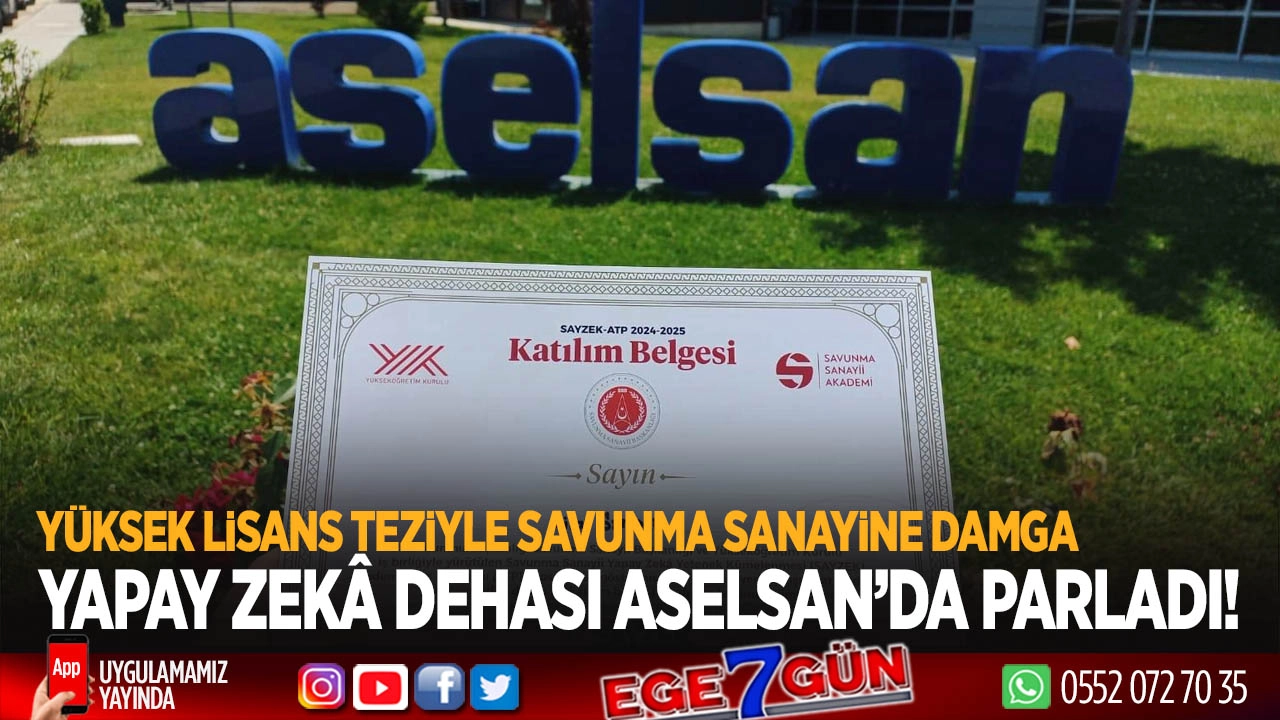 Yapay Zekâ Mühendislerinin tezi ASELSAN'da görücüye çıktı!