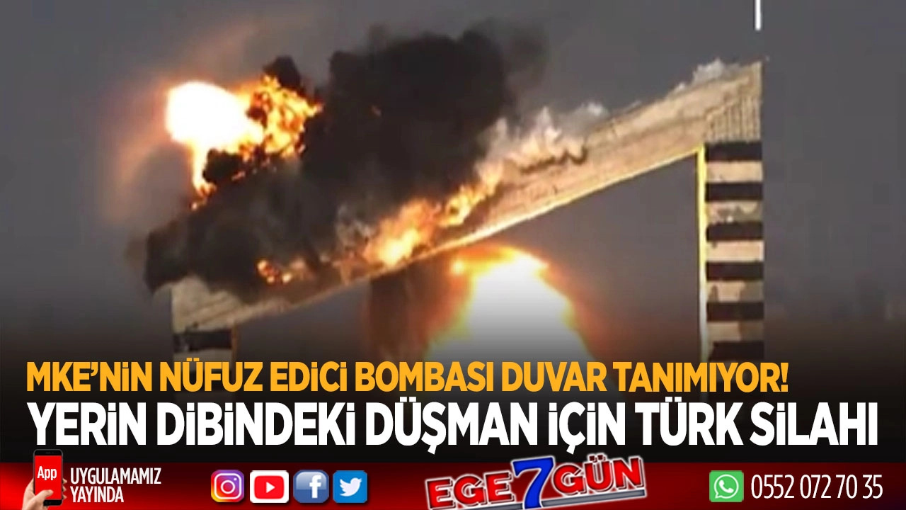 Yerin dibindeki düşman için Türk silahı