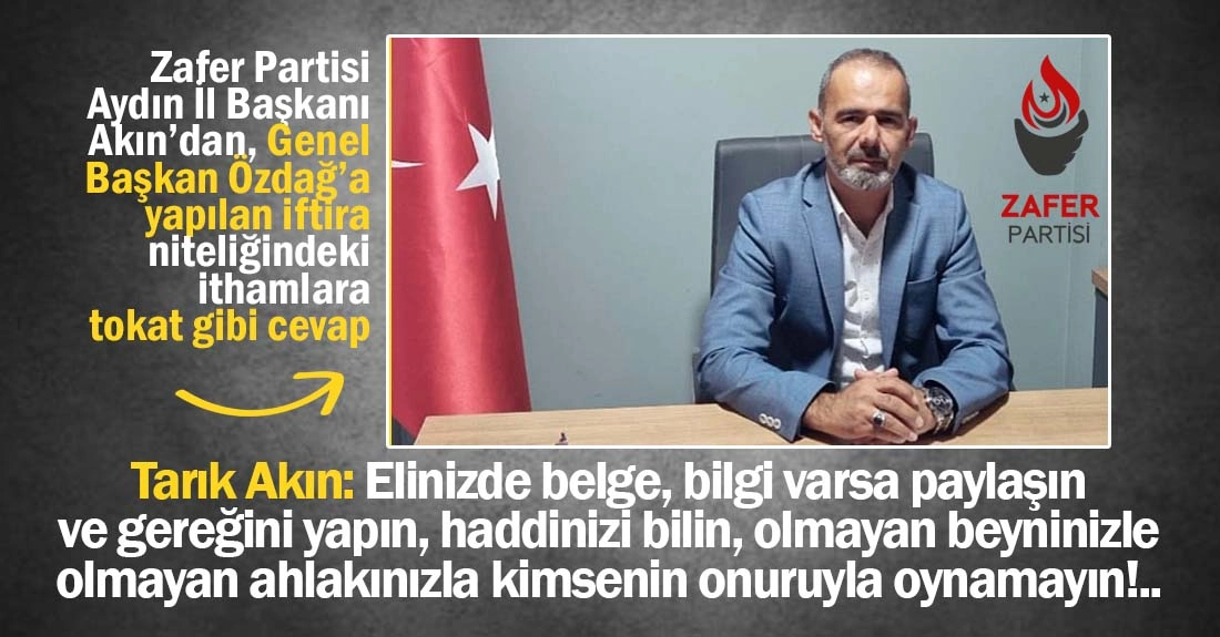 Zafer Partisi&rsquo;nde &Ouml;zdağ&rsquo;a destek: İddialar belgeyle konuşulmalı